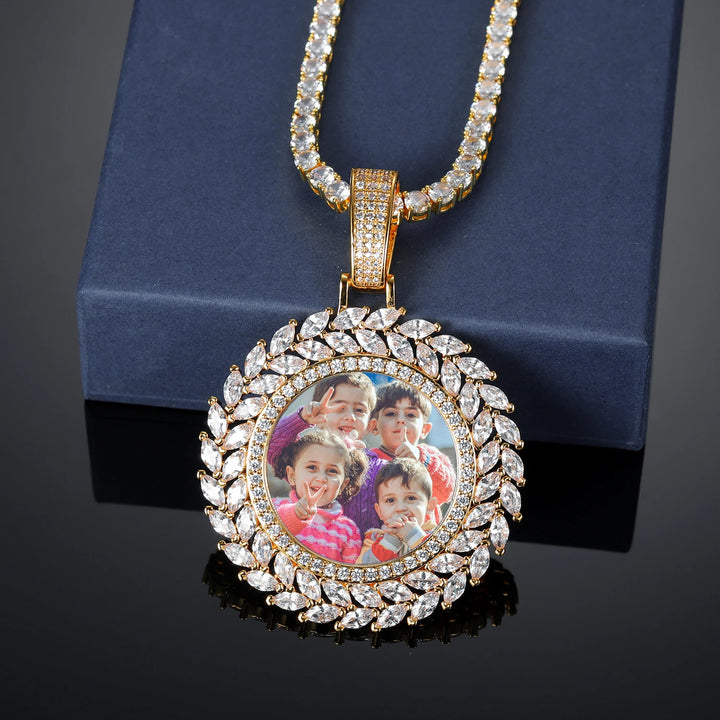 Custom Iced Out Photo Medallion Necklace