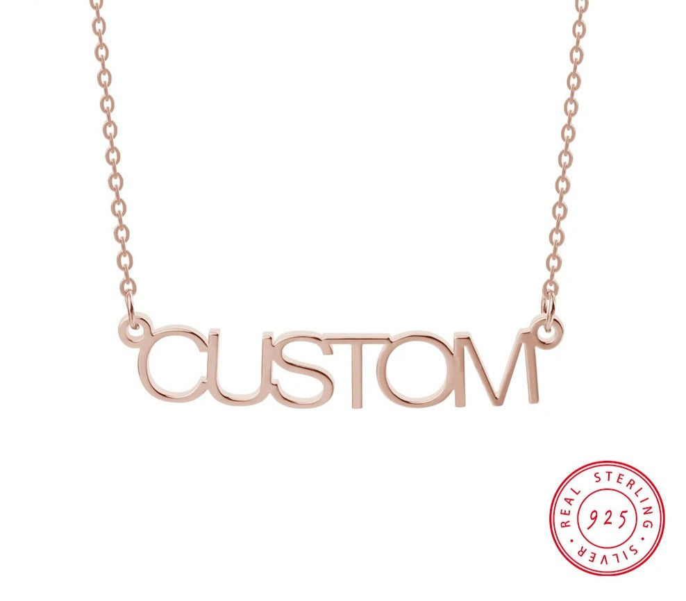 Personalized 925 Sterling Silver Name Necklace - ClickNShopGoods