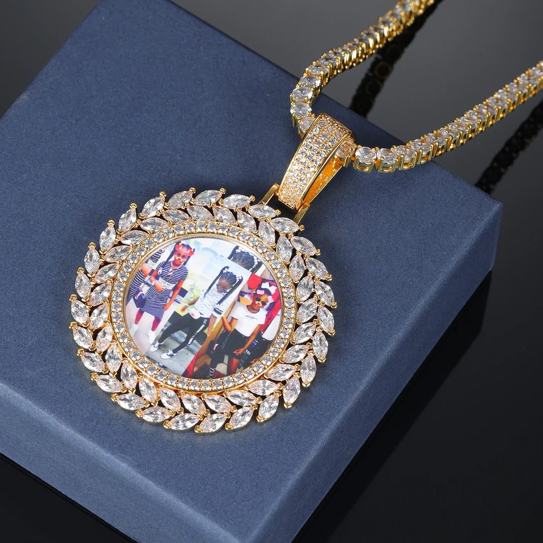 Custom Iced Out Photo Medallion Necklace