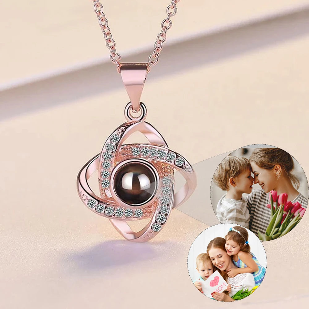 Custom Projection Photo Pendant Necklace