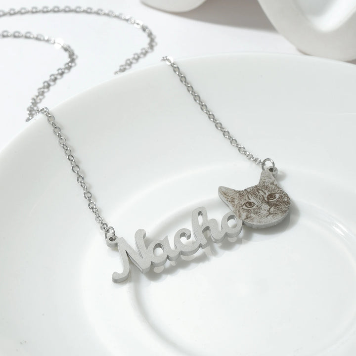 Customized Engraved Photo Pet Pendant Necklace