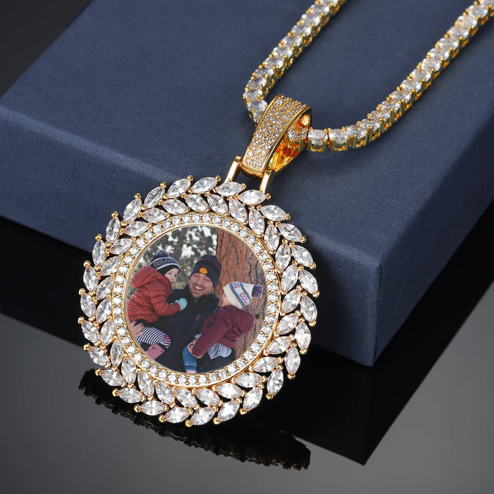 Custom Iced Out Photo Medallion Necklace