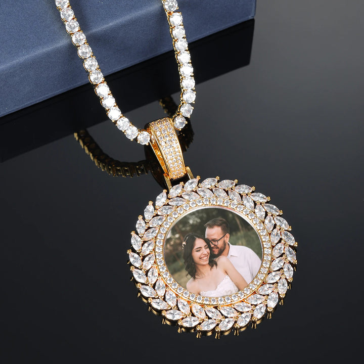 Custom Iced Out Photo Medallion Necklace