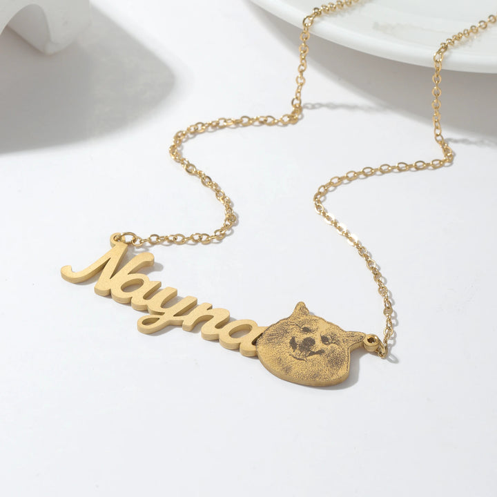 Customized Engraved Photo Pet Pendant Necklace