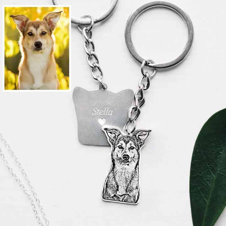 Personalized Pet Photo Keychain