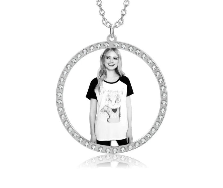 Personalized Custom Photo Medallion Pendant Necklace