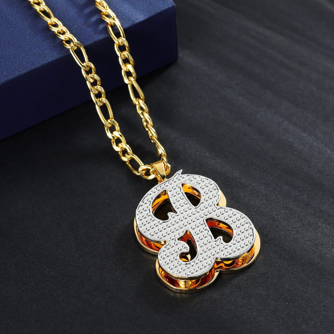 Double Gold Plated initial Necklace - ClickNShopGoods