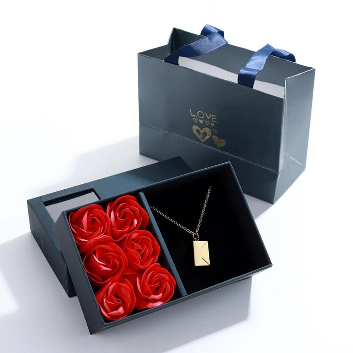 Love Letter Envelope with Rose Gift Box - ClickNShopGoods