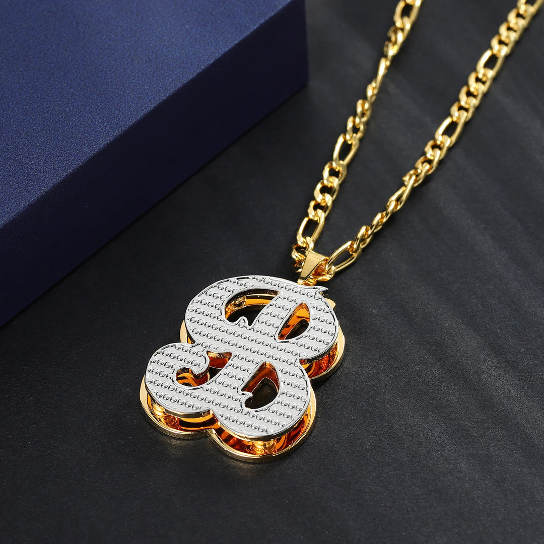 Double Gold Plated initial Necklace - ClickNShopGoods