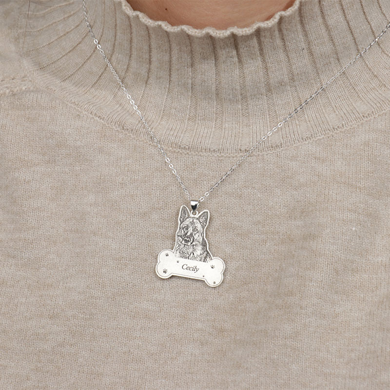 Custom Pet Photo Necklace