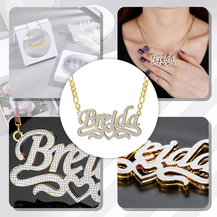 Double Plated Name Necklace - ClickNShopGoods