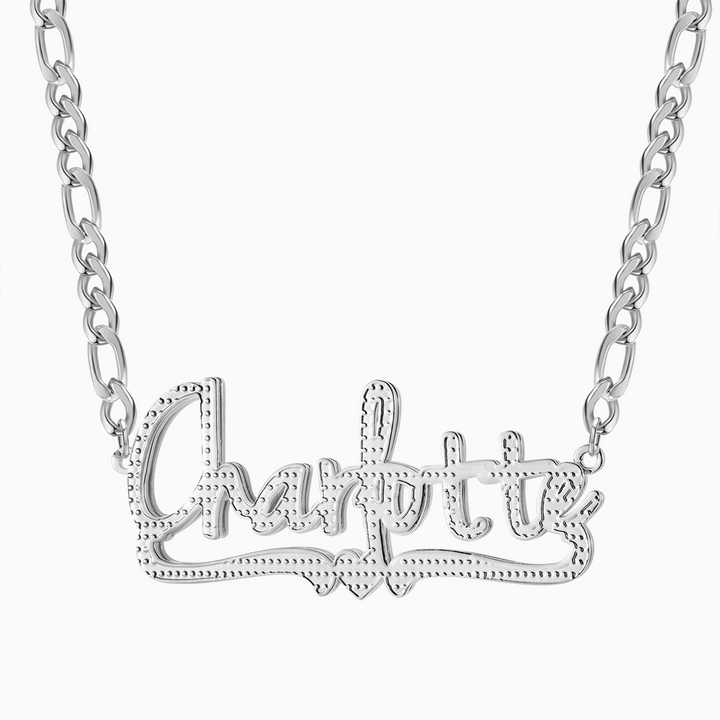 Double Plated Heart Name Necklace - ClickNShopGoods