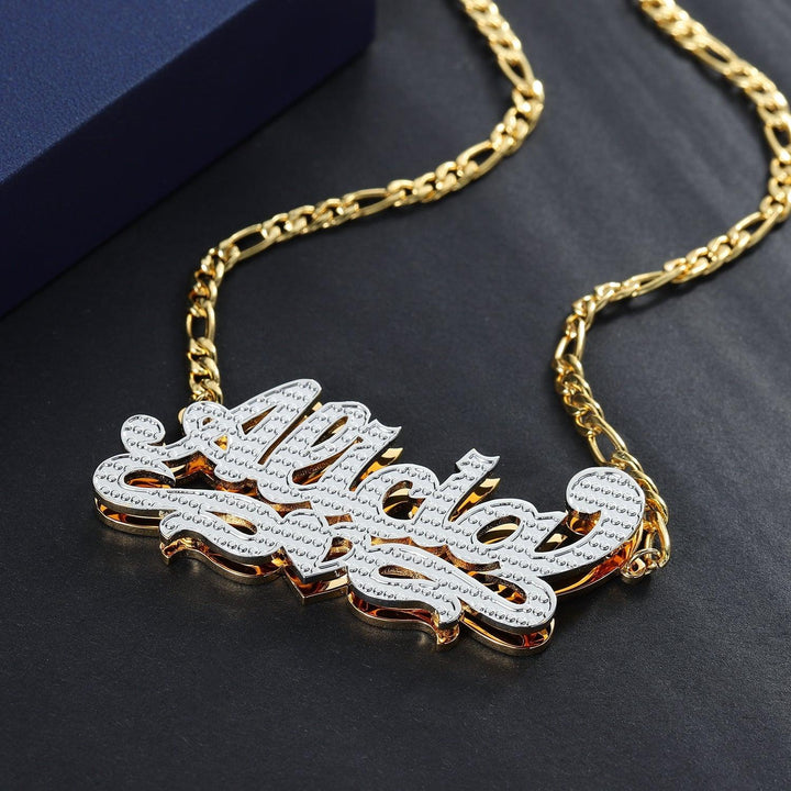 Double Plated Heart Name Necklace - ClickNShopGoods