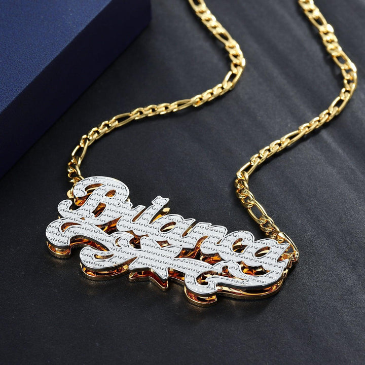 Double Plated Butterfly Name Necklace - ClickNShopGoods