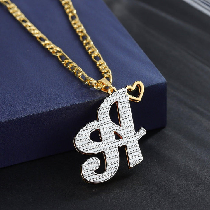 Double Plated Initials Necklace - ClickNShopGoods