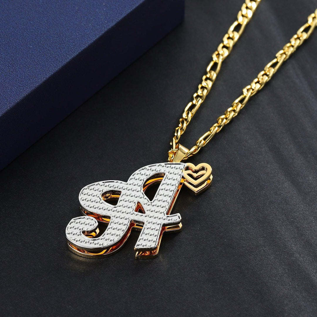 Double Plated Initials Necklace - ClickNShopGoods