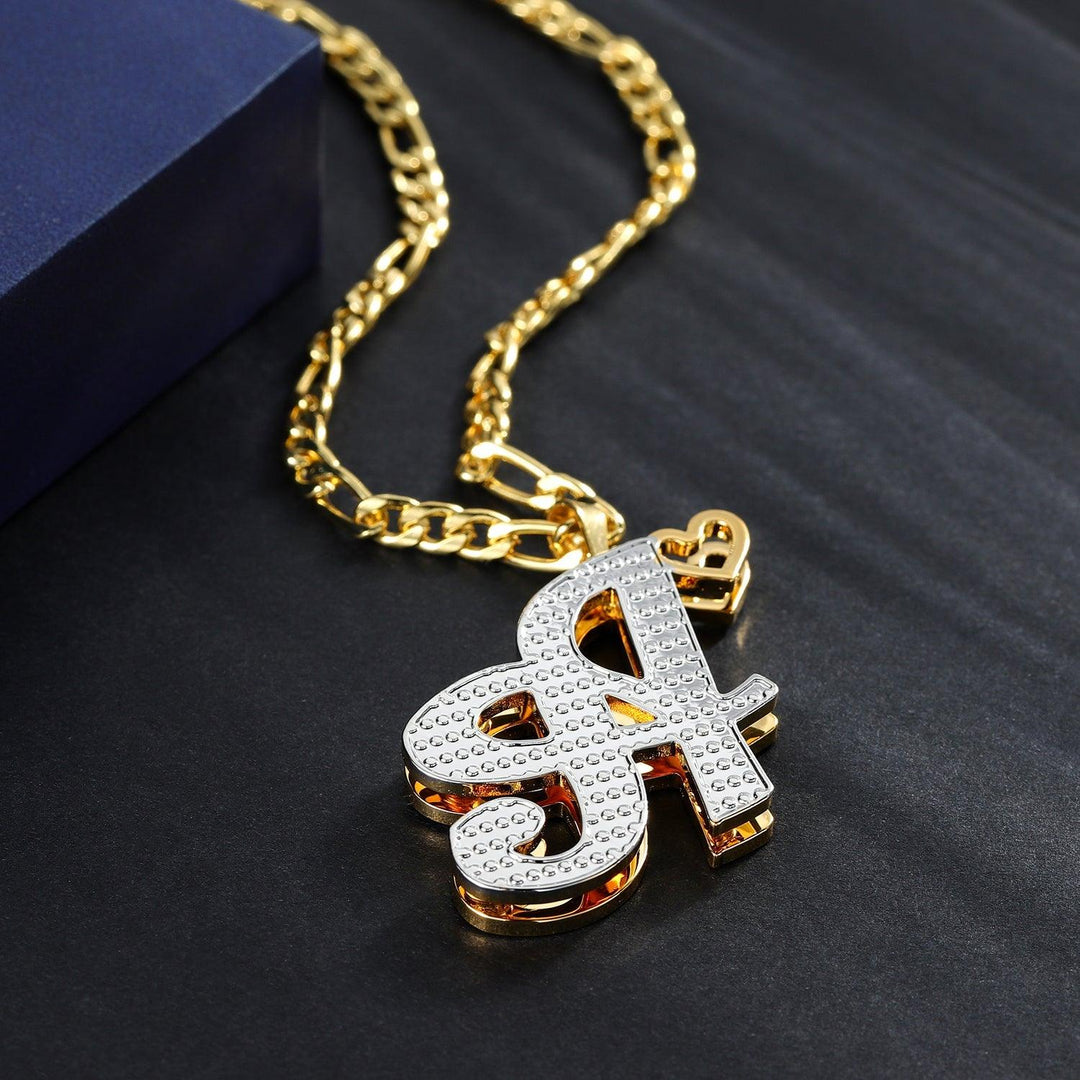 Double Plated Initials Necklace - ClickNShopGoods