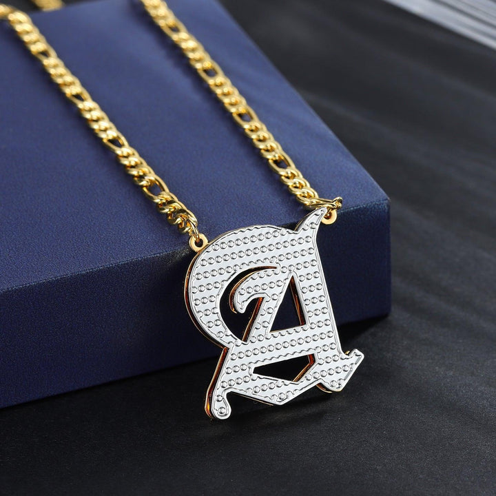 Double Plated Initials Necklace - ClickNShopGoods