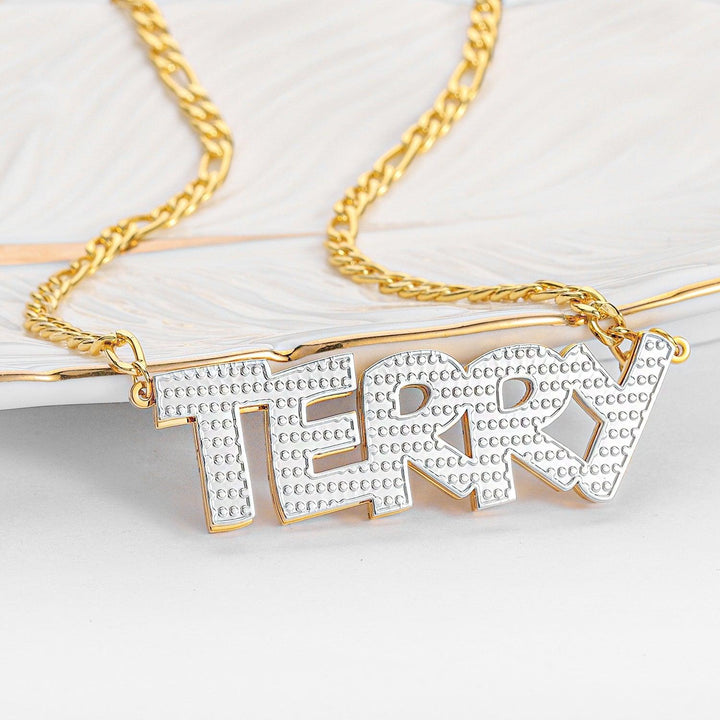 Double Plated Name Necklace - ClickNShopGoods