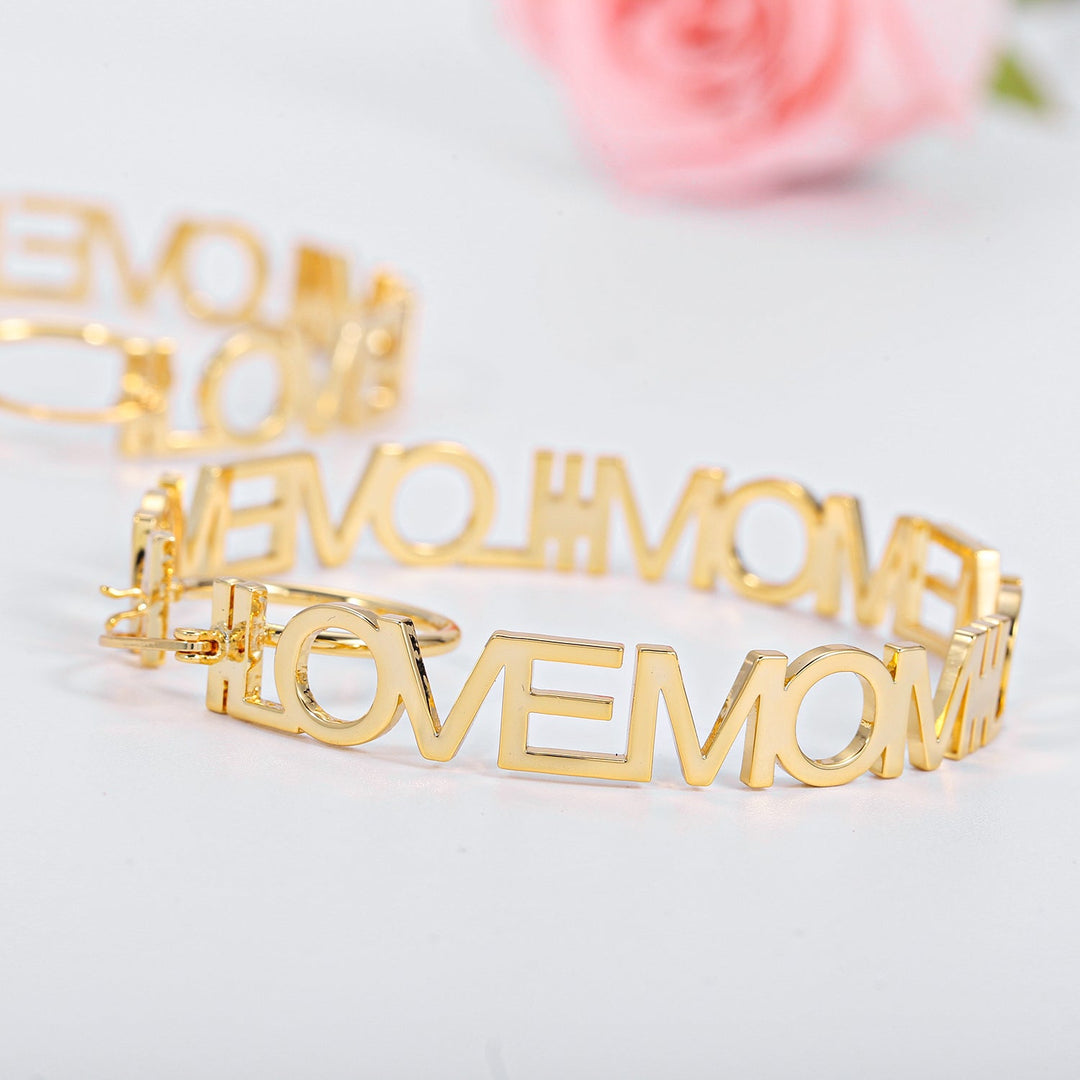 Custom Name Hoop Earrings - ClickNShopGoods