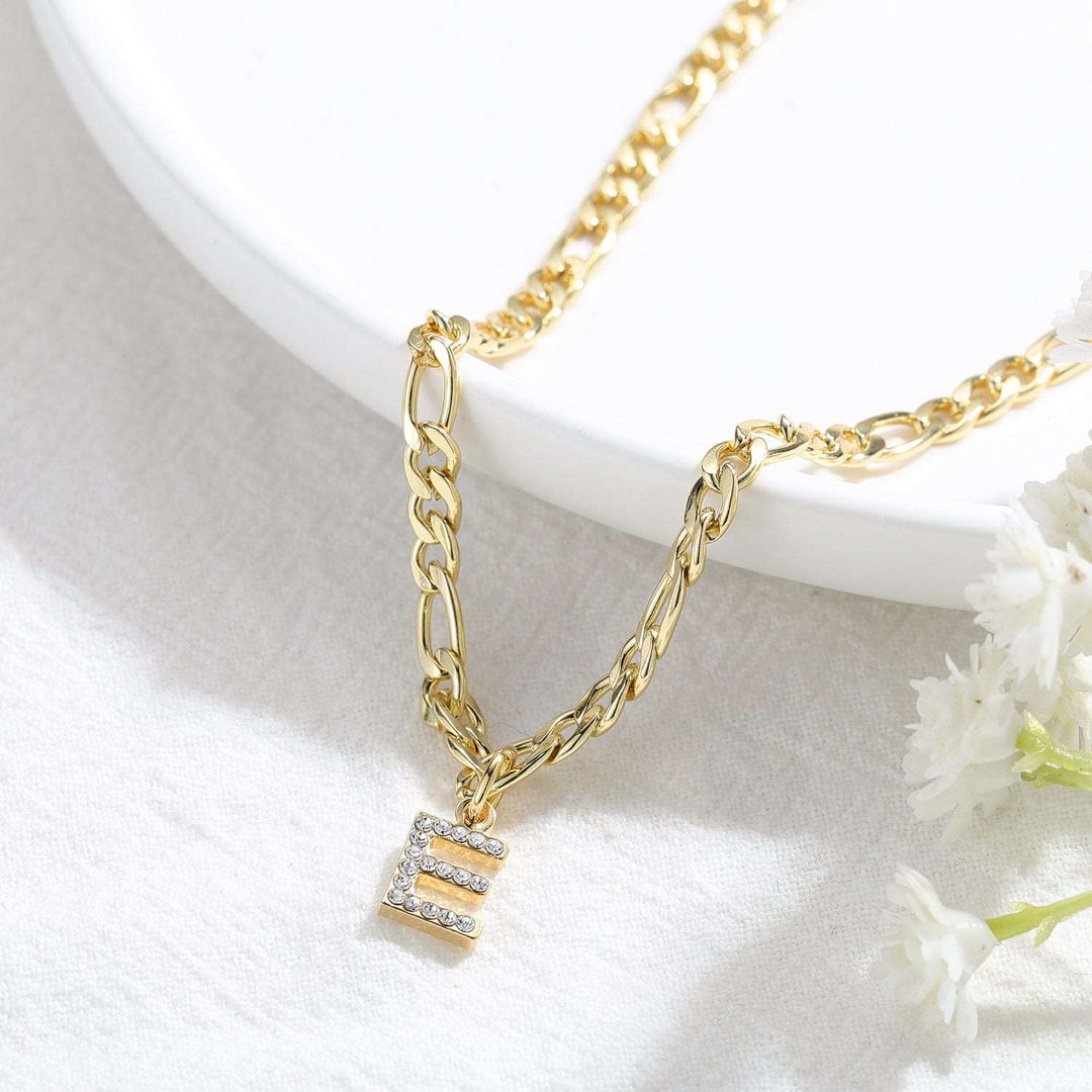 Iced Initial Letter Anklet - ClickNShopGoods