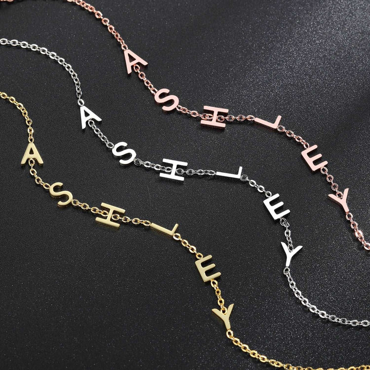 Custom Letter Name Anklet - ClickNShopGoods