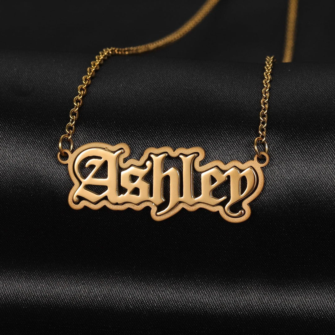 Gothic Name Necklace - ClickNShopGoods