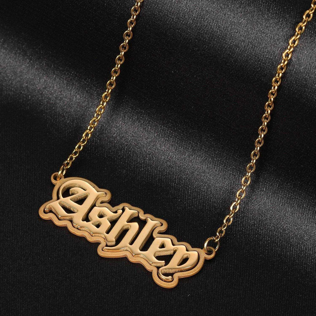 Gothic Name Necklace - ClickNShopGoods