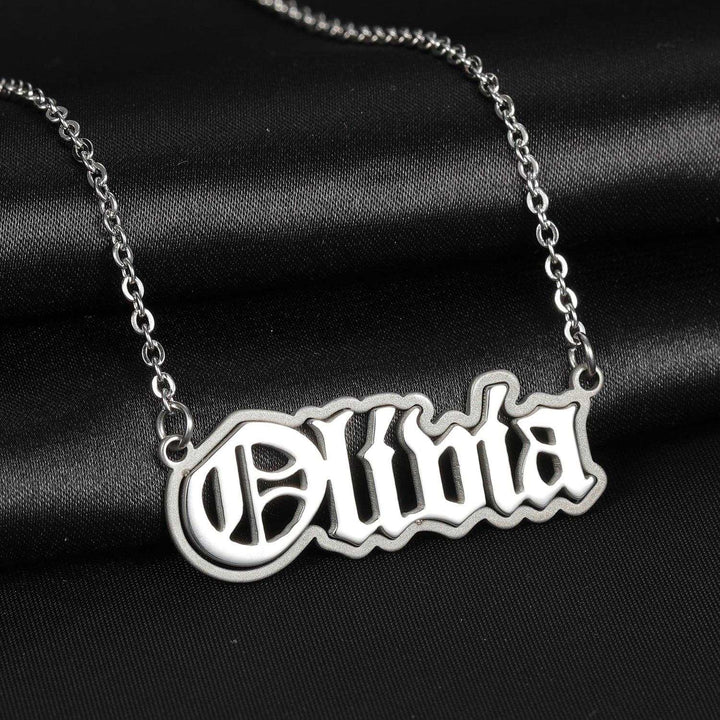 Gothic Name Necklace - ClickNShopGoods