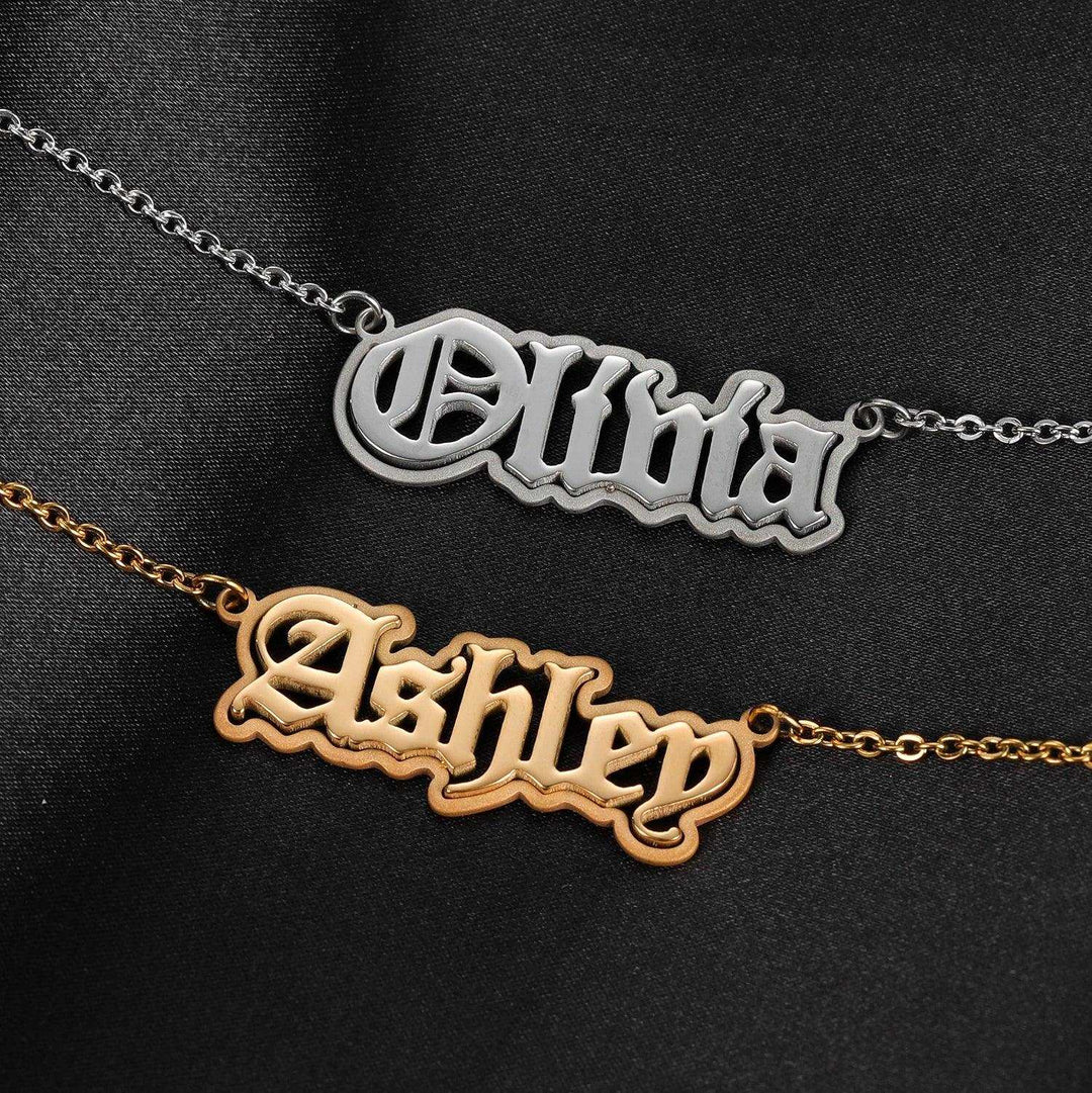 Gothic Name Necklace - ClickNShopGoods