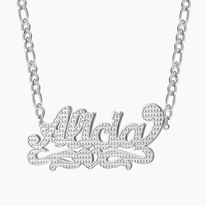 Double Plated Heart Name Necklace - ClickNShopGoods