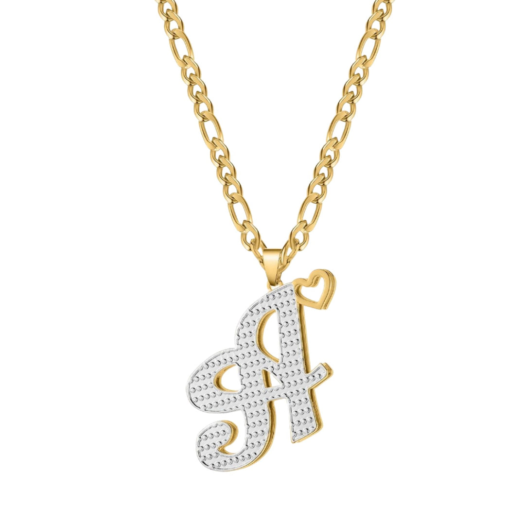 Double Plated Initials Necklace - ClickNShopGoods