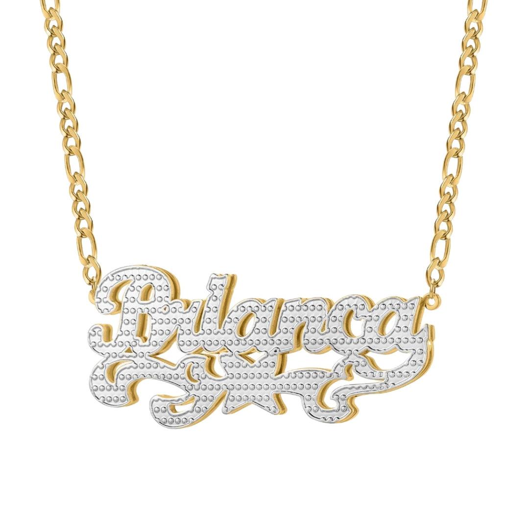 Double Plated Butterfly Name Necklace - ClickNShopGoods