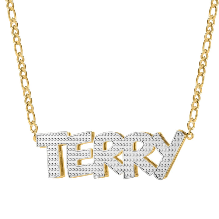 Double Plated Name Necklace - ClickNShopGoods