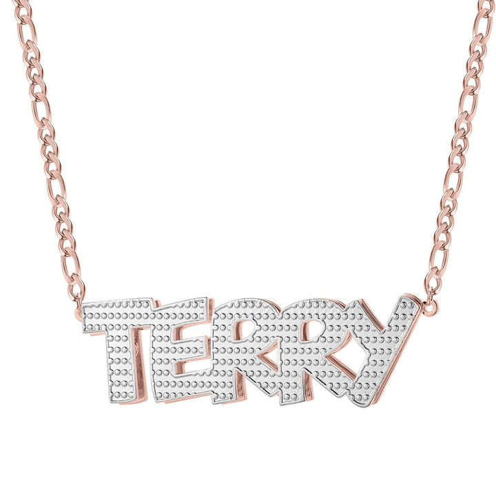 Double Plated Name Necklace - ClickNShopGoods