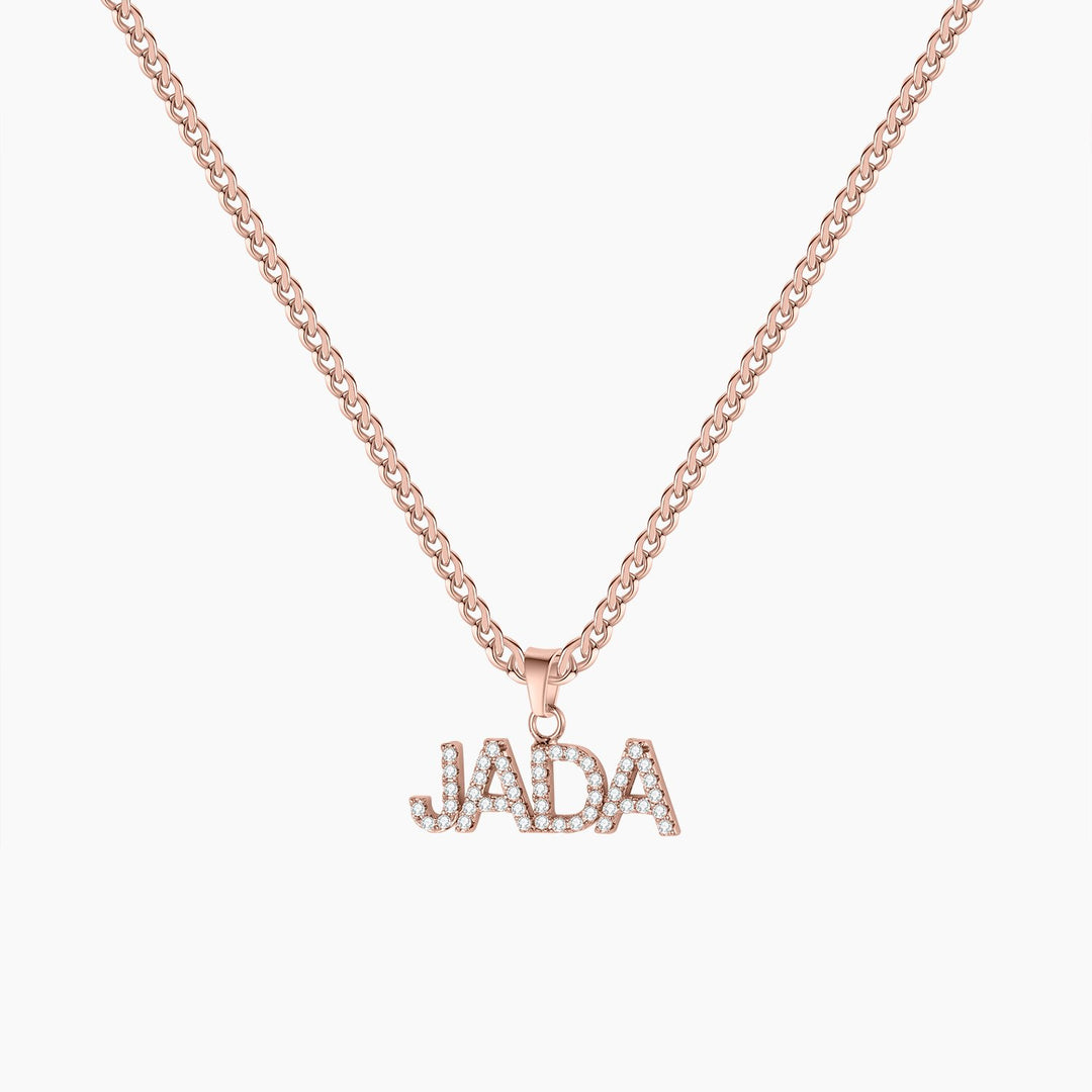 Iced CZ Name Necklace - ClickNShopGoods