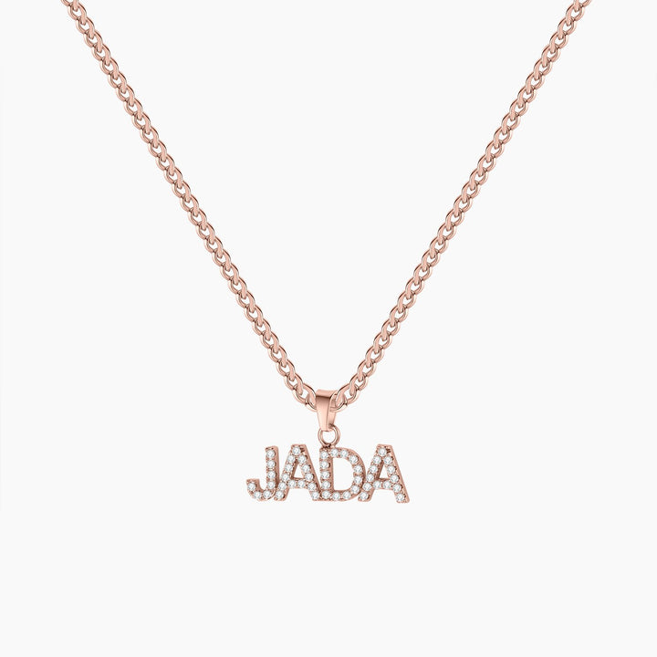 Iced CZ Name Necklace - ClickNShopGoods