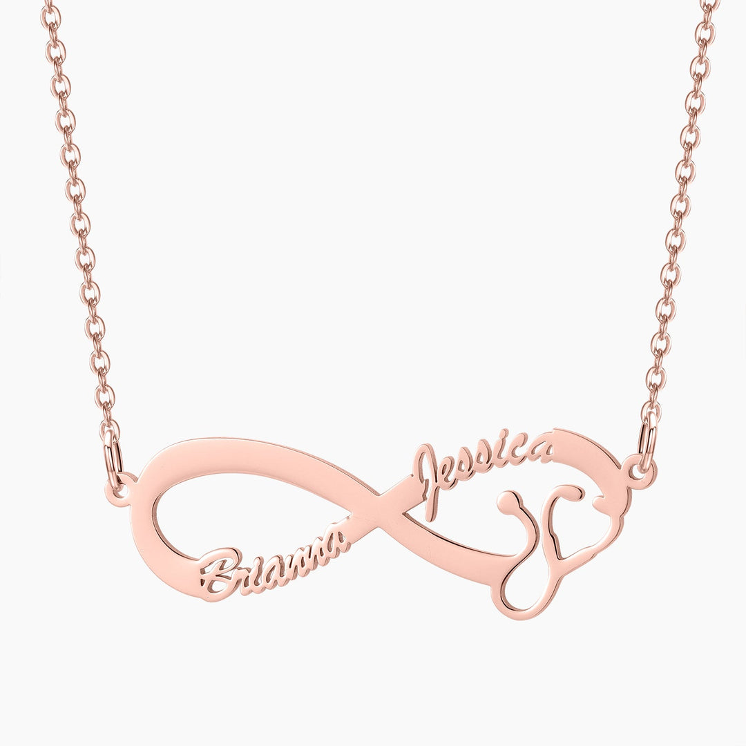 Infinite Stethoscope Name Necklace - ClickNShopGoods