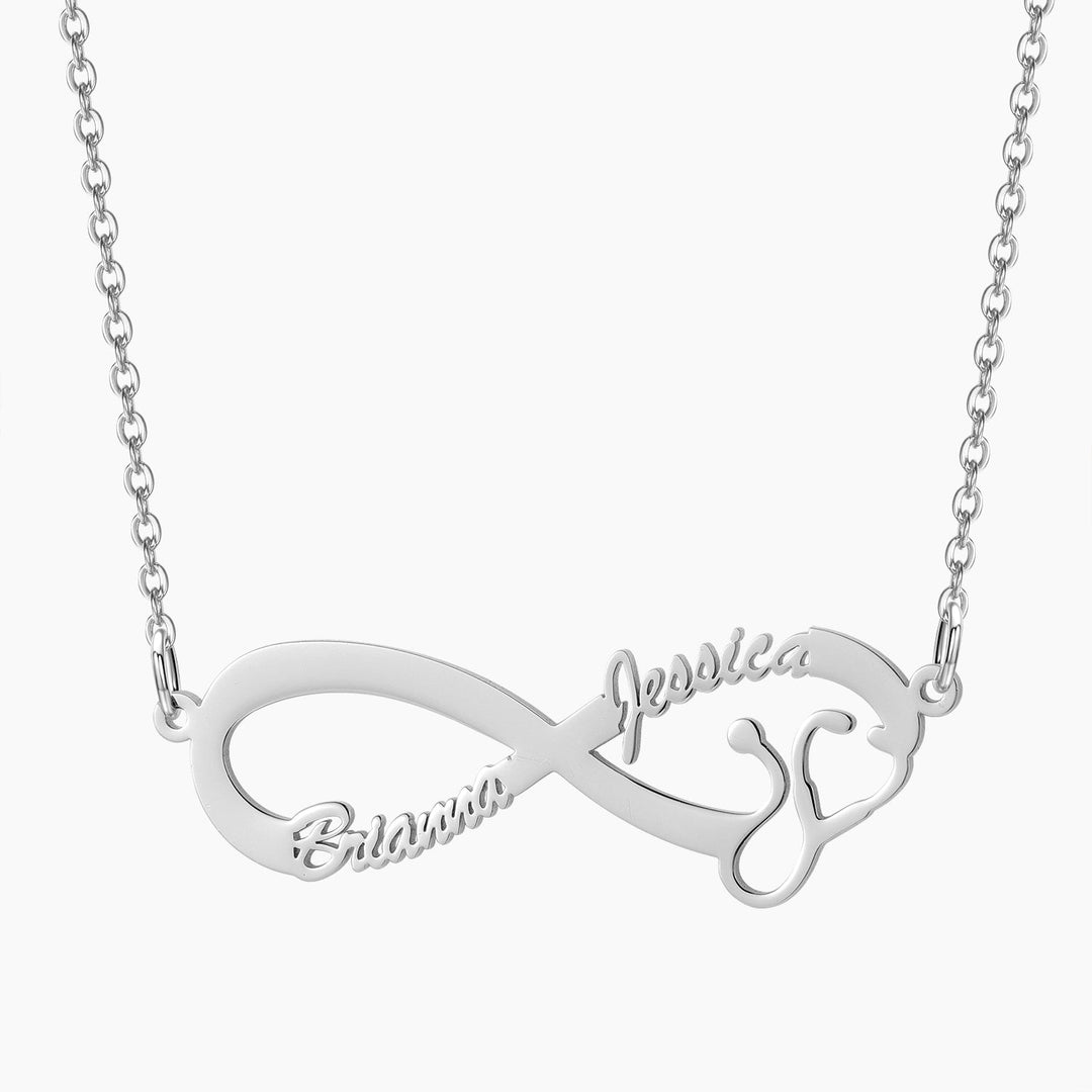 Infinite Stethoscope Name Necklace - ClickNShopGoods