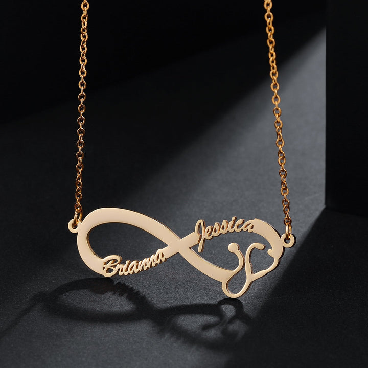 Infinite Stethoscope Name Necklace - ClickNShopGoods