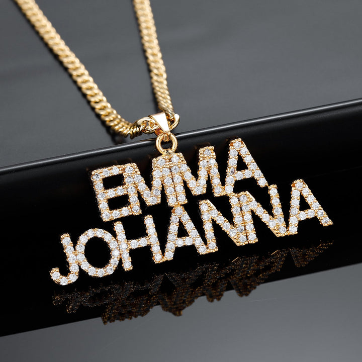 Zircon Name Necklace - ClickNShopGoods