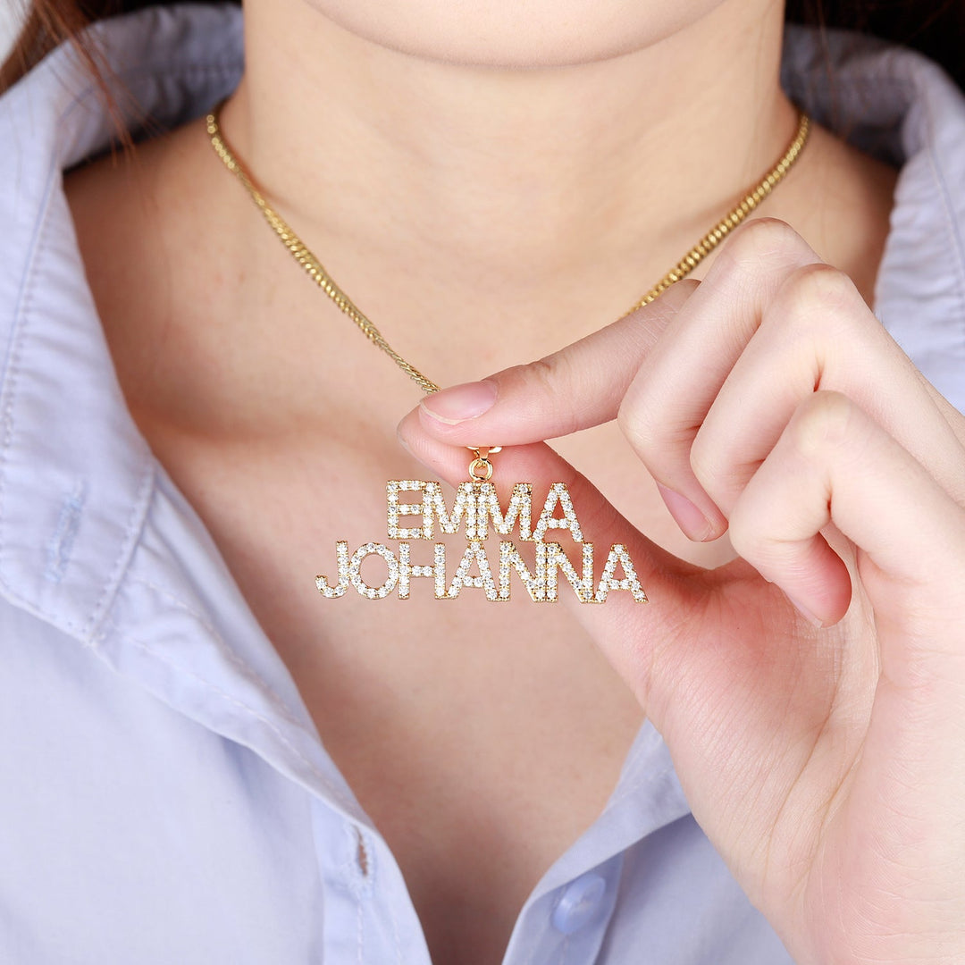 Zircon Name Necklace - ClickNShopGoods