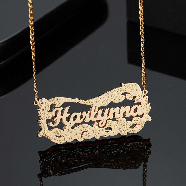 Wreath 3D Name Necklace - ClickNShopGoods