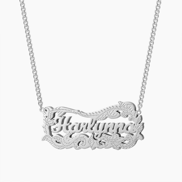 Wreath 3D Name Necklace - ClickNShopGoods