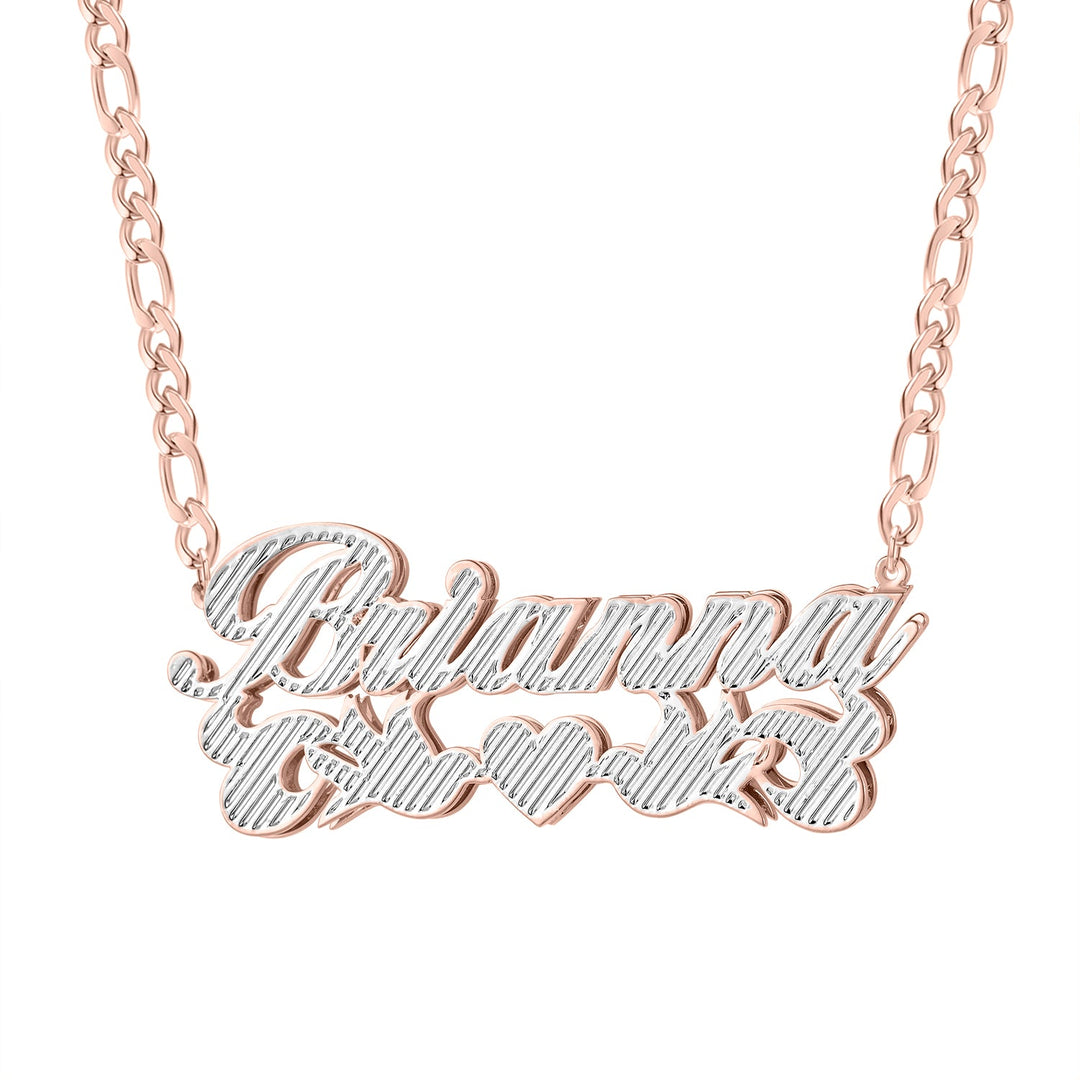 Love Bird Heart Name Necklace - ClickNShopGoods