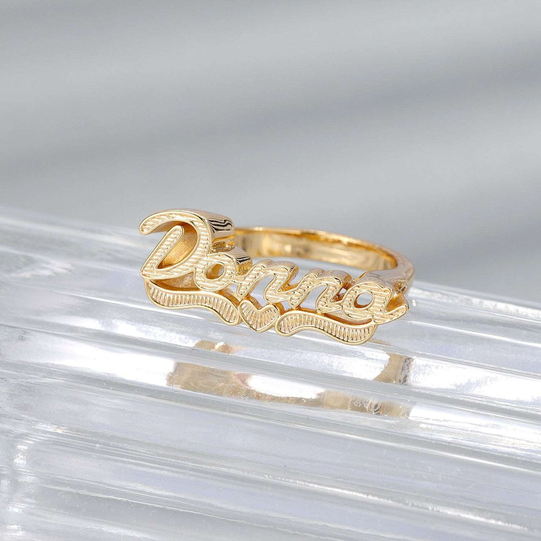 3D Heart Name Ring - ClickNShopGoods