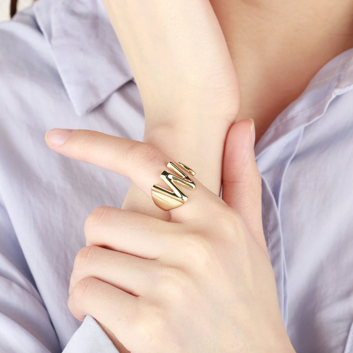 Adjustable Initial Letter Ring - ClickNShopGoods