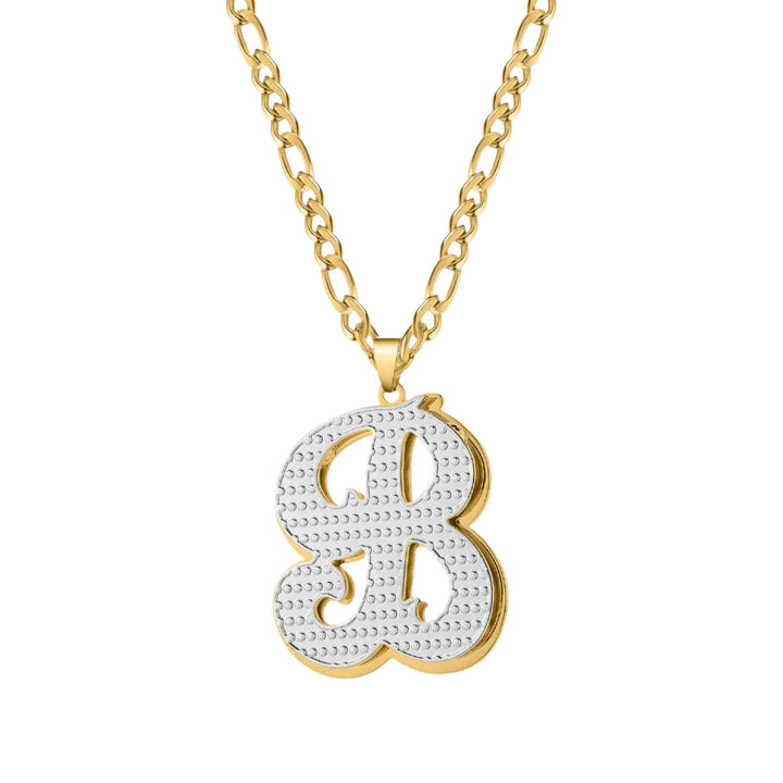 Double Gold Plated initial Necklace - ClickNShopGoods