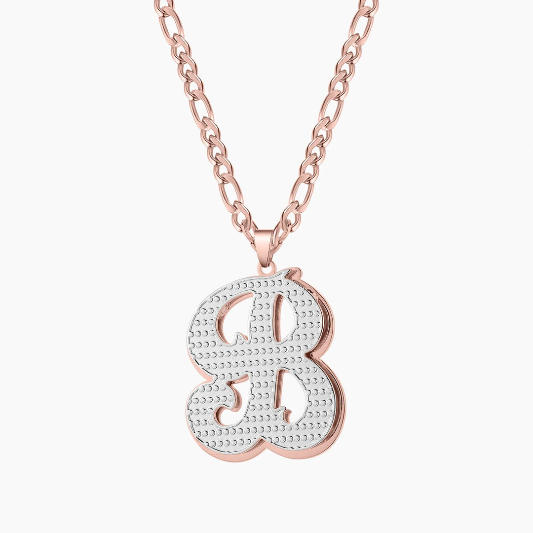 Double Gold Plated initial Necklace - ClickNShopGoods