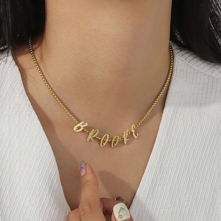 Custom Initials Name Necklace - ClickNShopGoods